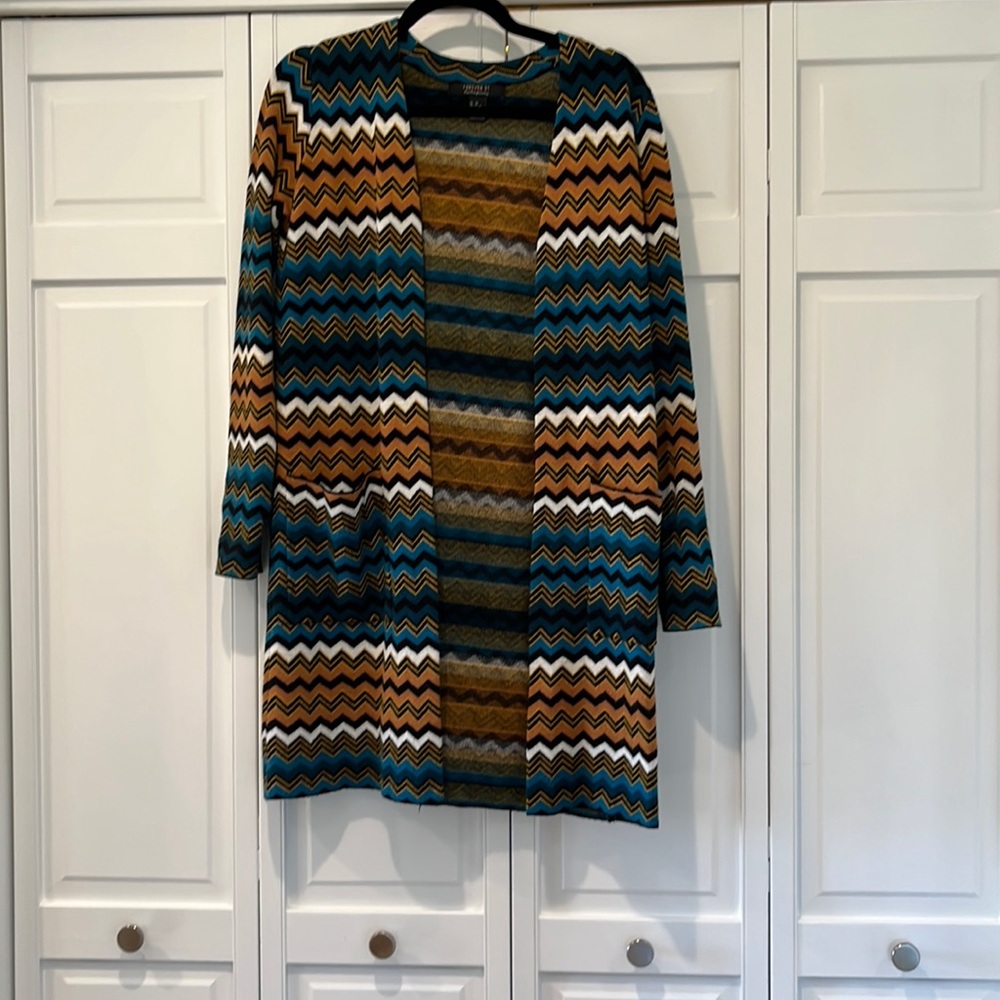 Zig zag print forever 21 contemporary long sweater